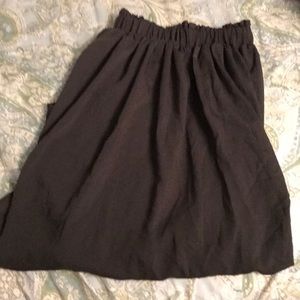 Olive green hi lo skirt